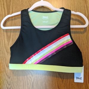 Neon Stripe Everlast Sports Bra & Leggings Set - XXL/18½